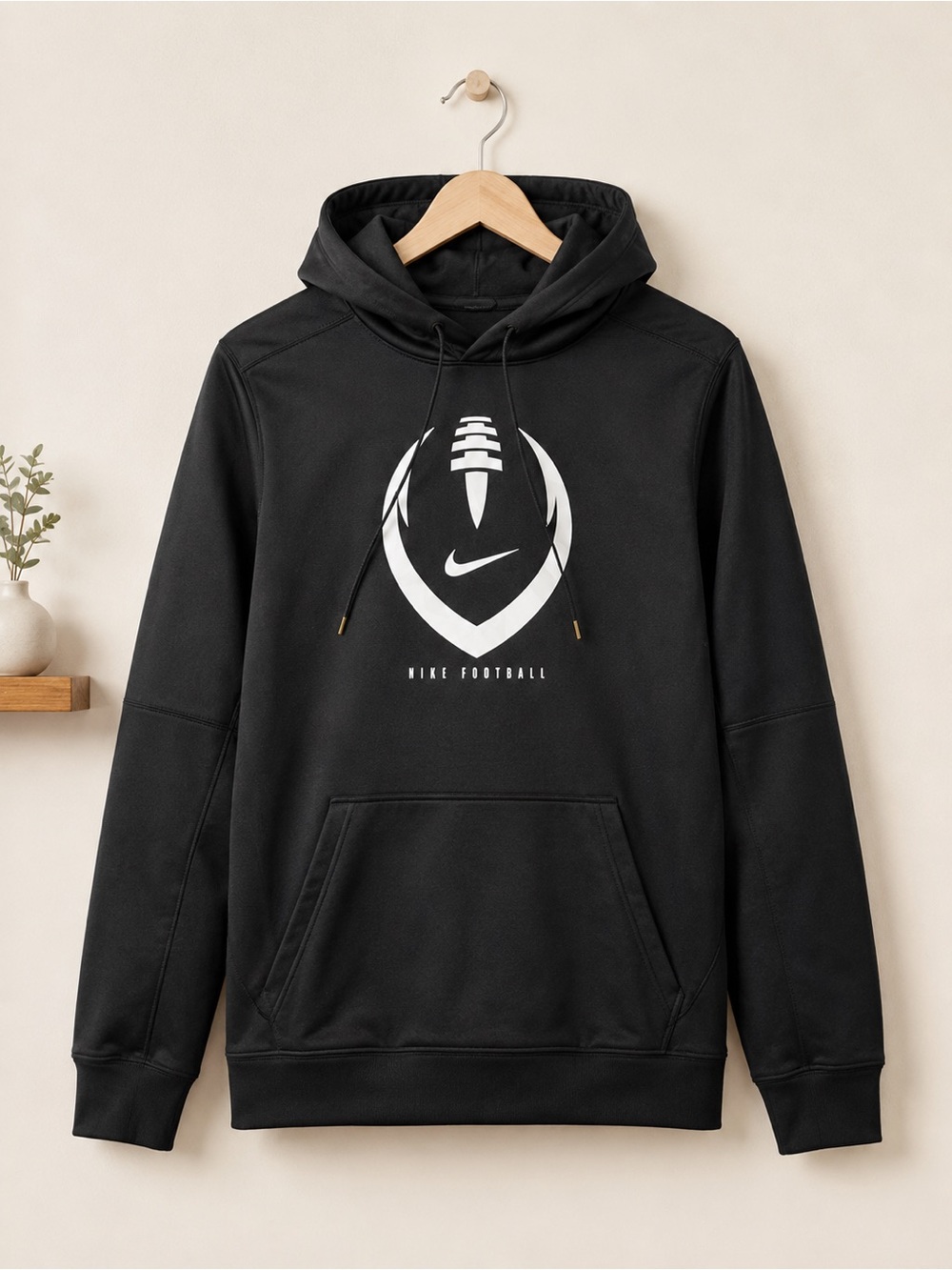 Nike Black Football Hoodie Medium